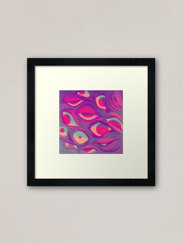 Alternate view of Eyeballs Framed Art Print