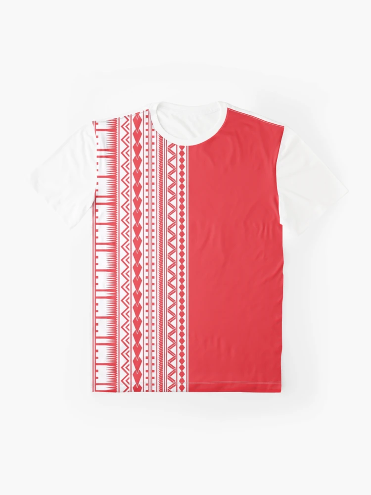 Polynesian Tattoo Other Half Red Design #1 T-Shirt – Anehana