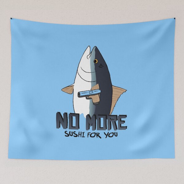 Item preview, No More Sushi Angry Tuna  designed and sold by therealsadpanda.