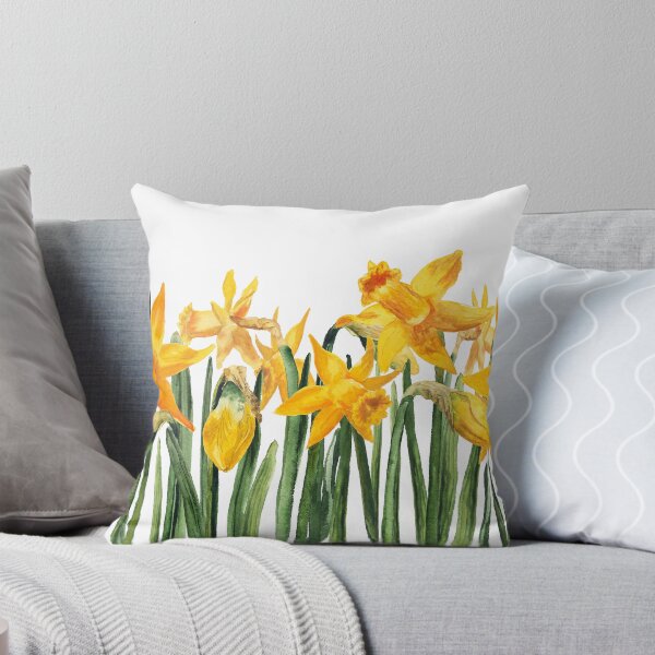 Item preview, watercolor yellow narcissus  designed and sold by Shoshina.