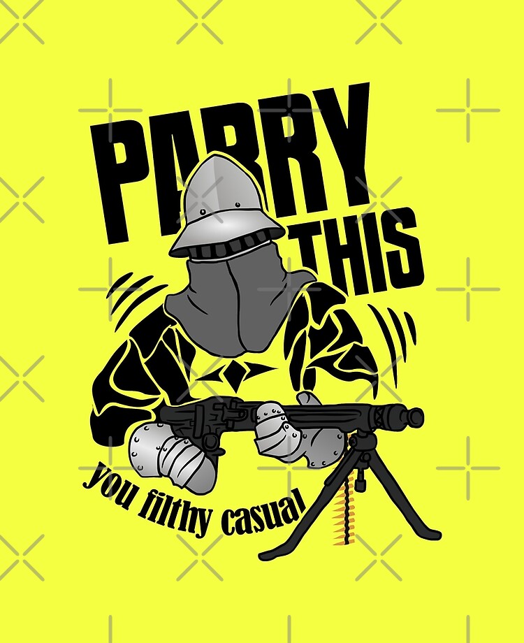 Machine Gun Knight Parry This You Filthy Casual Ipad Case Skin By Therealsadpanda Redbubble