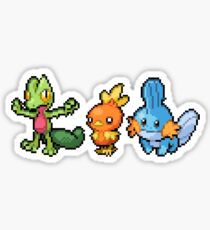 Hoenn Region Pixel Starters Sticker