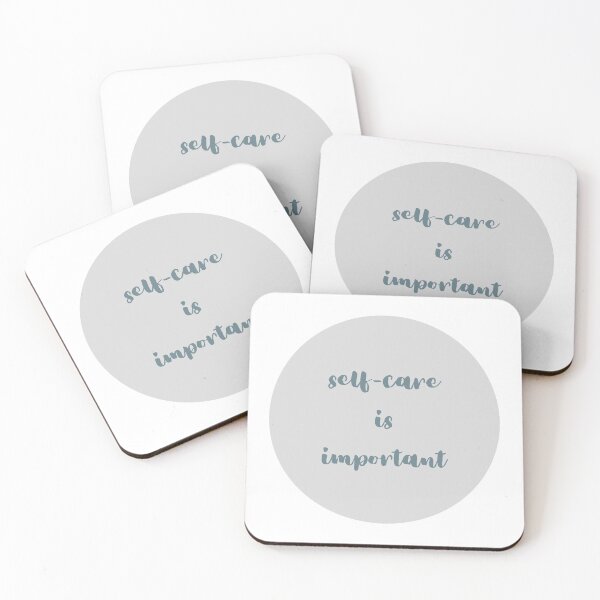 Item preview, Self Care Is Important Gray Blue Green designed and sold by angelmalfoy.