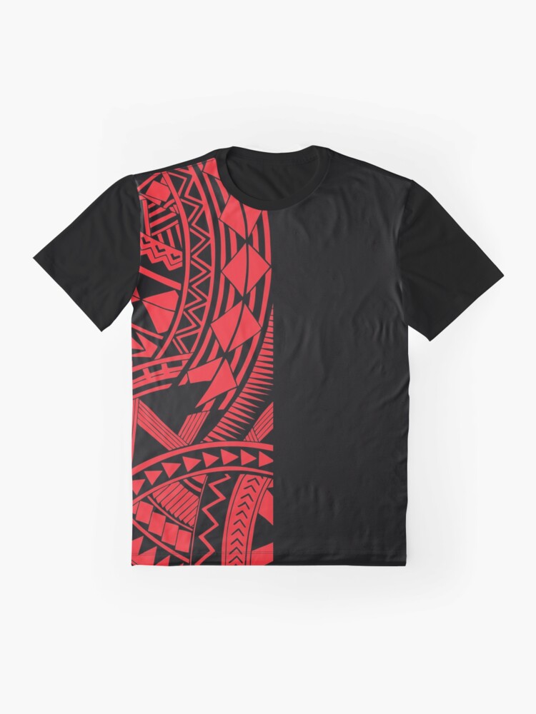 Polynesian Tattoo Other Half Black Design #2 Pocket T-Shirt – Anehana