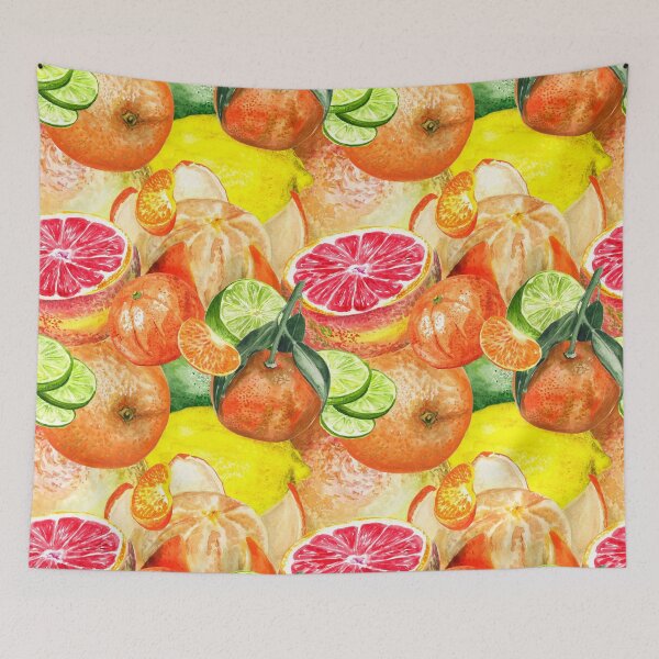 Item preview, Pattern with citruses designed and sold by Shoshina.
