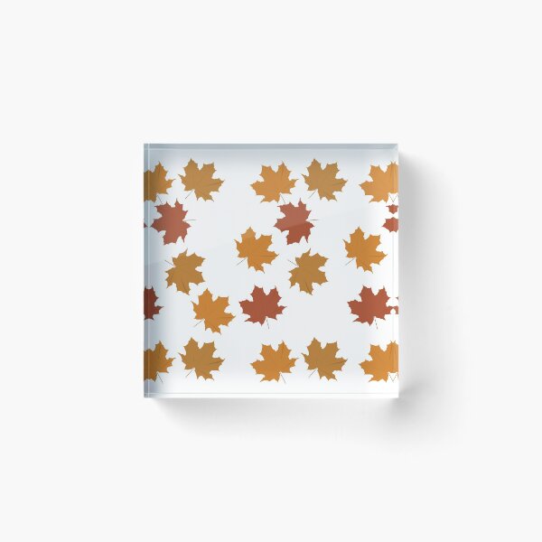 Item preview, Brown Fall Leaves on White background designed and sold by sigdesign.
