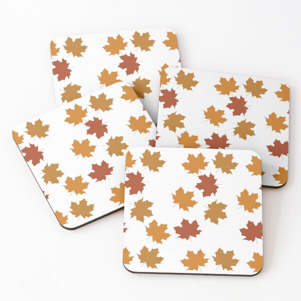 Item preview, Brown Fall Leaves on White background designed and sold by sigdesign.
