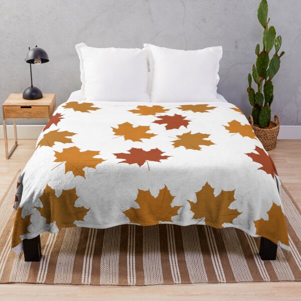 Item preview, Brown Fall Leaves on White background designed and sold by sigdesign.