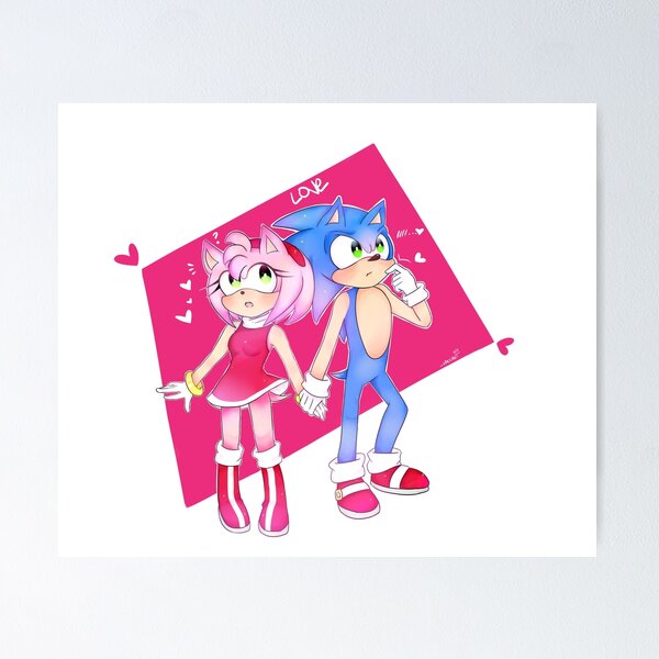 SonAmy Hug Poster for Sale by ozzybae