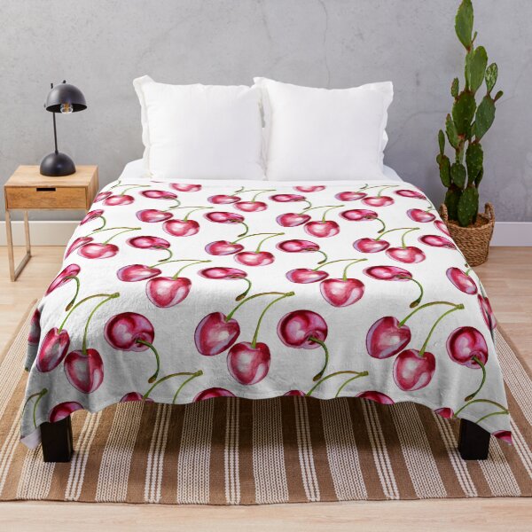 Item preview, seamless pattern with cherries designed and sold by Shoshina.