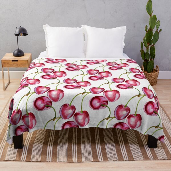 Item preview, seamless pattern with cherries designed and sold by Shoshina.