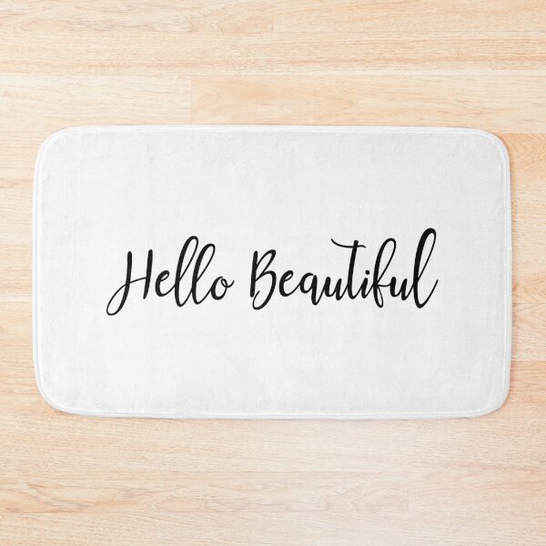 Item preview, Hello Beautiful Happy And Uplifting Attitude Script Calligraphy Style designed and sold by ripsydesigns.