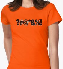 Q*Bert Parody ?#@*&%! Women's Fitted T-Shirt
