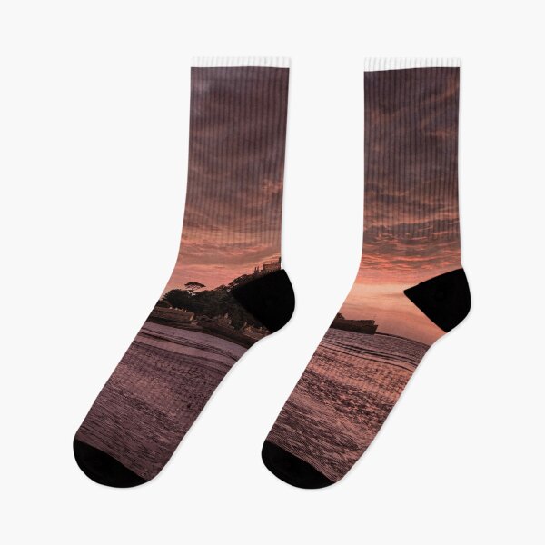Item preview,  St Michaels Mount, Cornwall ,Dramatic sunset on the beach at Marazion,red sky at night designed and sold by kathleenjean.