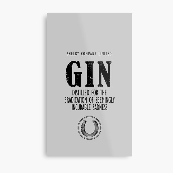 Gin Distilled For The Eradication of Sadness Metal Print