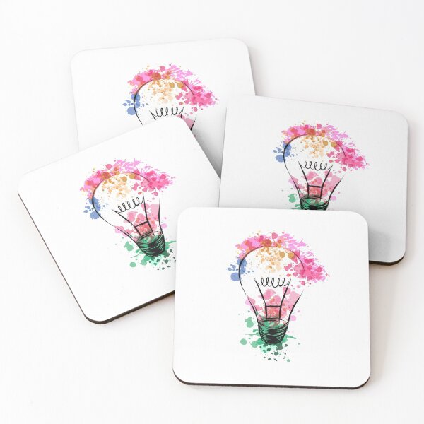 Item preview, Light bulb, light bulb, watercolor, colorful designed and sold by DerSenat.