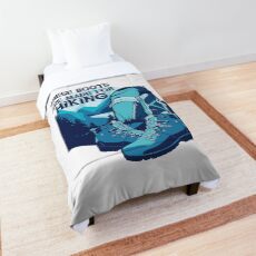 Hiking boots, hiking Comforter