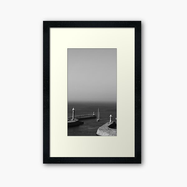 Grey Horizon Framed Art Print