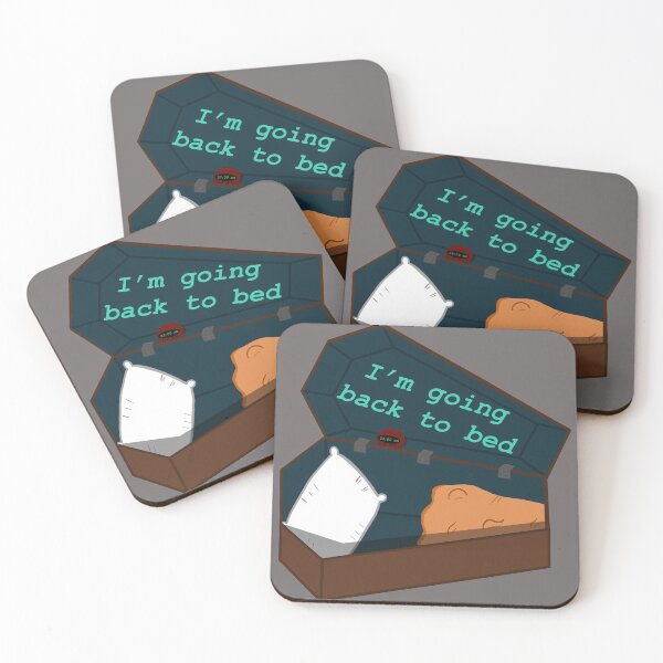 Item preview, "I'm going back to bed" Coffin Design (Dead Tired) designed and sold by Allieonyt.