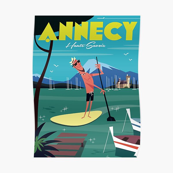 Lac Annecy poster Poster