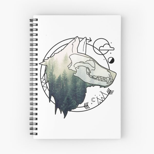 Item preview, Wolf animal forest totem skull art designed and sold by masatomio.