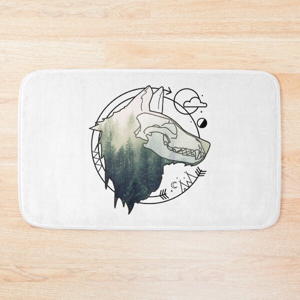 Item preview, Wolf animal forest totem skull art designed and sold by masatomio.