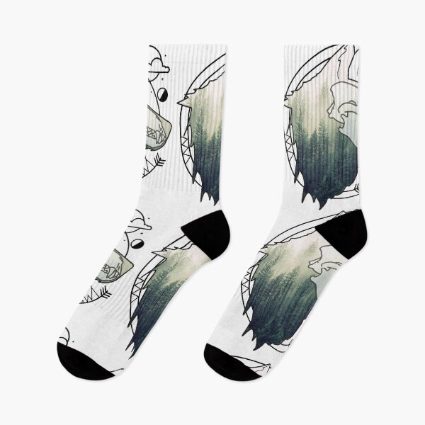 Item preview, Wolf animal forest totem skull art designed and sold by masatomio.