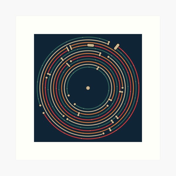 Item preview, Vinyl music metro record map labyrinth  designed and sold by masatomio.