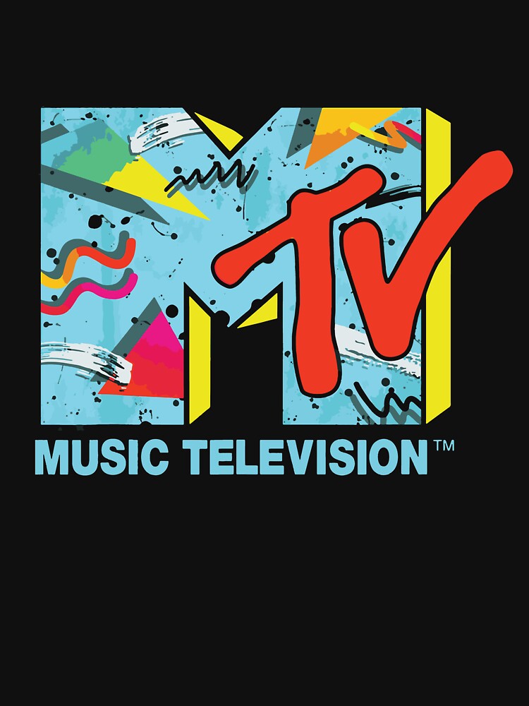 "Classic Mtv Logo 80s Print Design T " T-shirt by TreverSchmeler