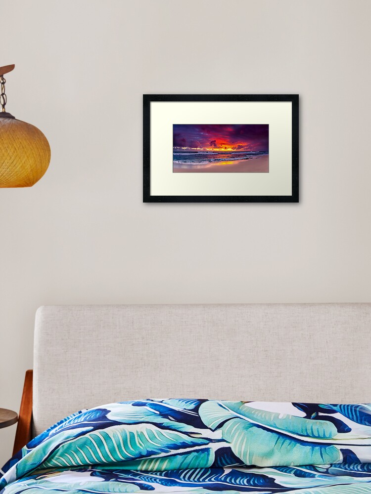Thumbnail 2 of 7, Framed Art Print, North Beach Panoramic designed and sold by paulmp.