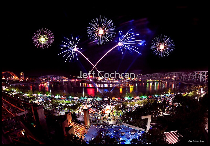 &quot;Cincinnati, Fireworks&quot; by Jeff Cochran | Redbubble