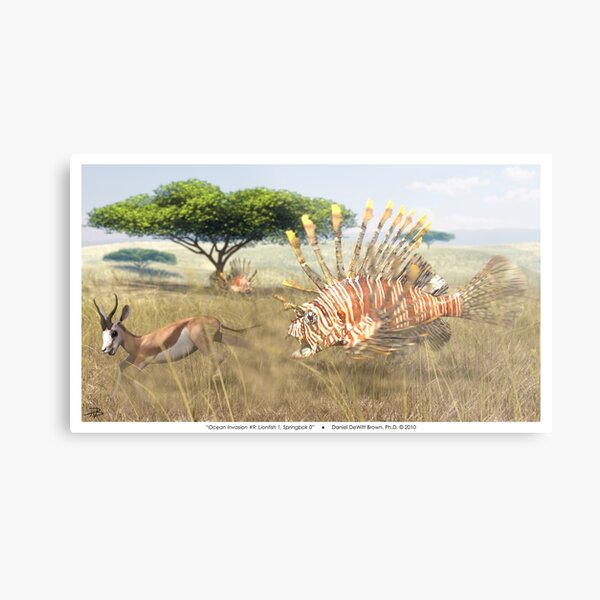 Ocean Invasion #9: Lionfish 1, Springbok 0 Metal Print