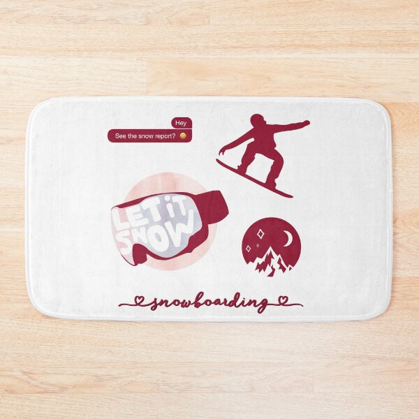 Item preview, Maroon Watercolor Snowboarding Pack designed and sold by The-Goods.