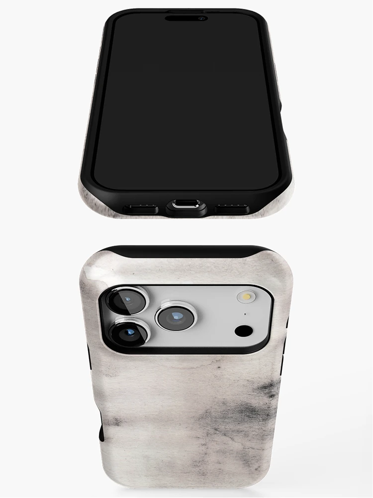 Thumbnail 3 of 4, iPhone Case, black rectangle designed and sold by In-Some-Between.