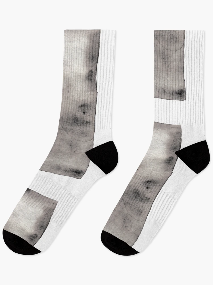 Thumbnail 1 of 5, Socks, black rectangle designed and sold by In-Some-Between.