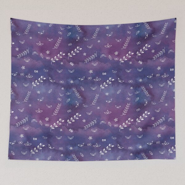 Item preview, Purple Violet Watercolor Floral Cute Illustrations Art designed and sold by Soumya S. Mohanty.