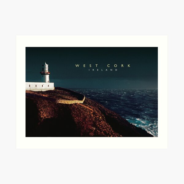 Galley Head Lighthouse, West Cork. Art Print