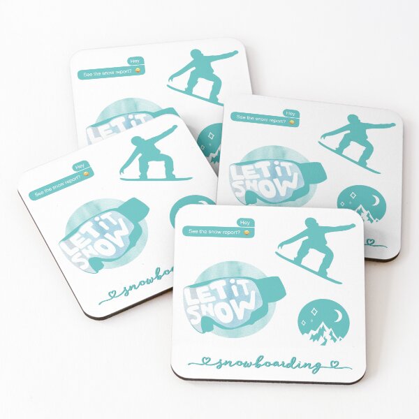 Item preview, Teal Watercolor Snowboarding Pack designed and sold by The-Goods.