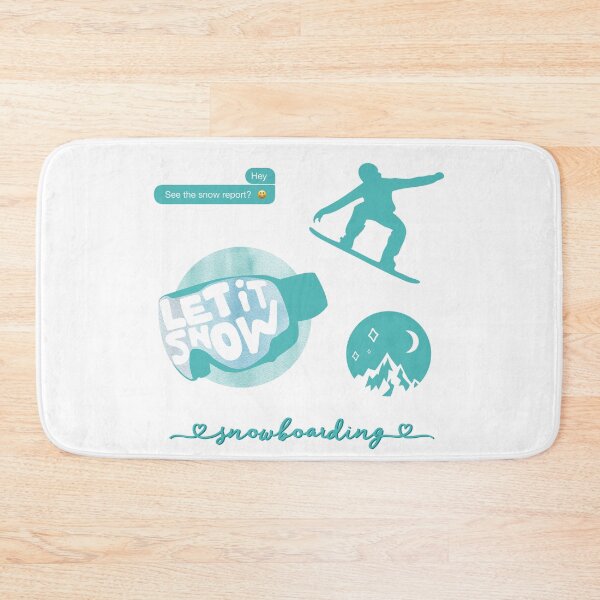 Item preview, Teal Watercolor Snowboarding Pack designed and sold by The-Goods.