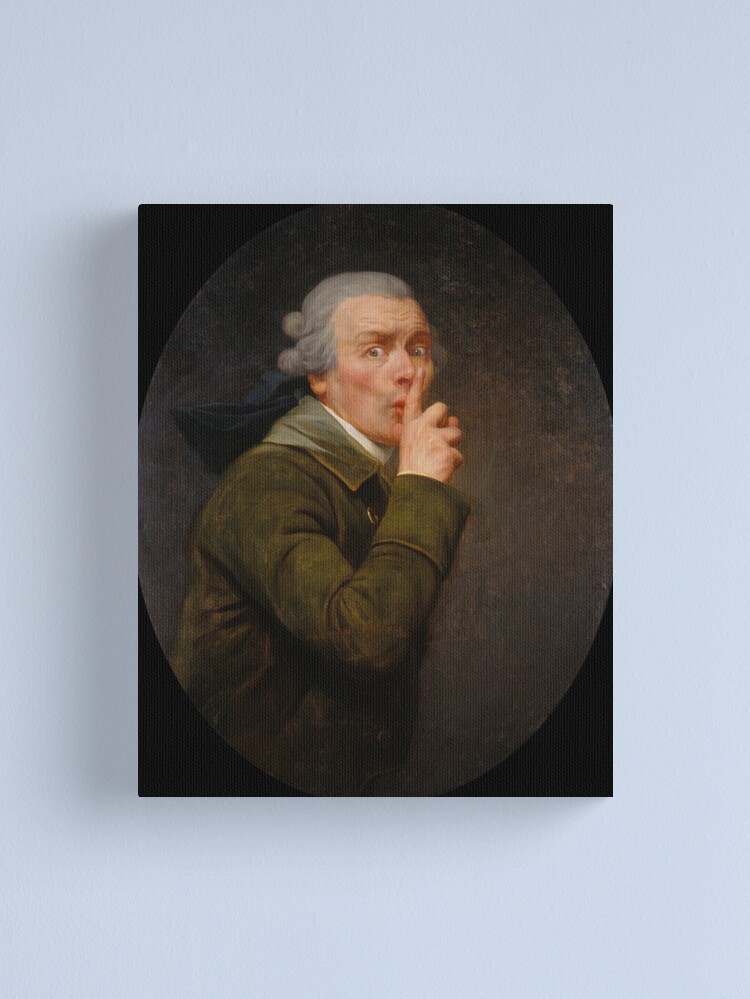 Alternate view of Joseph Ducreux - Le Discret Canvas Print