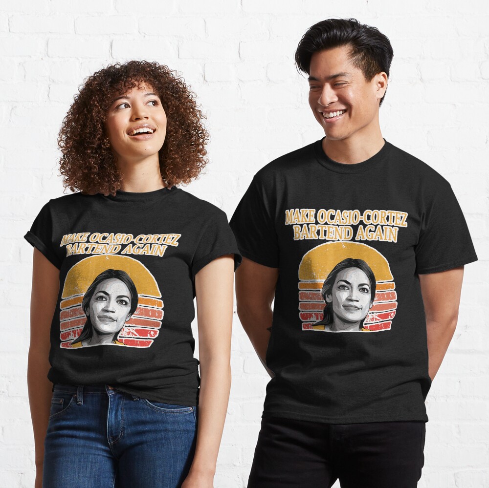 Make Ocasio Cortez Bartender Again Men's Tee Shirt 1024 Make Ocasio Cortez Bartender Again Men's Tee Shirt 1024