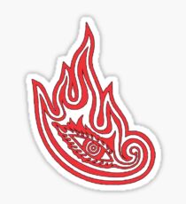 Tool Band Clean Logo. Red on black tool logo Sticker