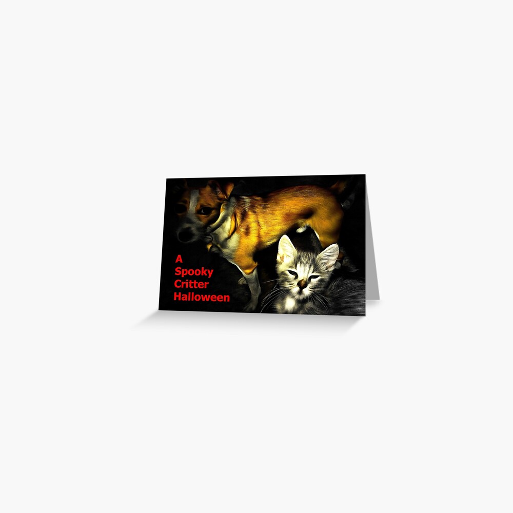 A Spooky Critter Halloween Greeting Card