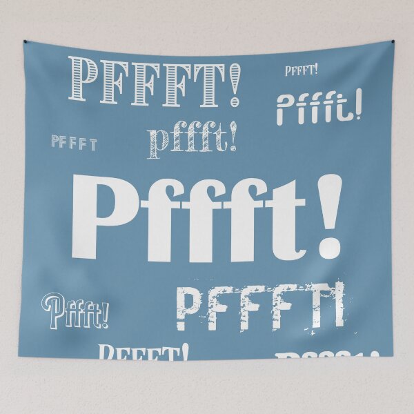 Item preview, Pffft! - white type designed and sold by bluehair.