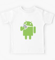 Android eats an Apple Kids Tee