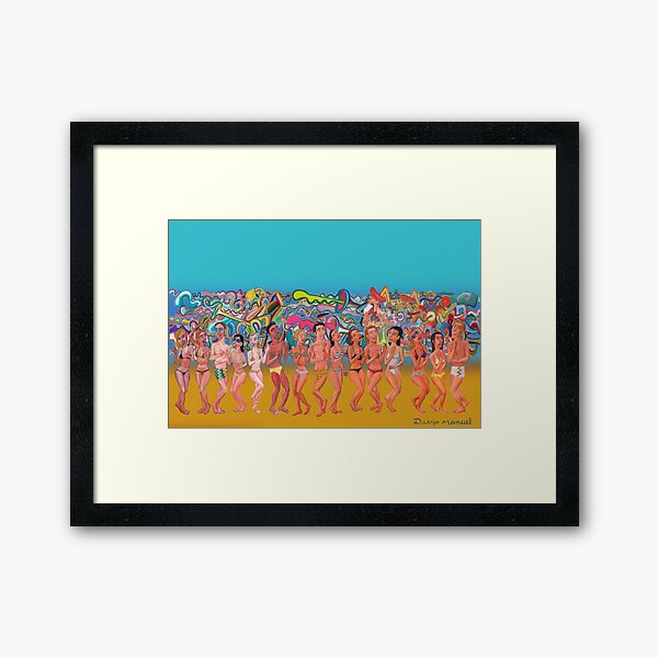 Vista previa del artículo con la obra «Bailando en el playa 3», diseñado y vendido por Diego Manuel Rodriguez.