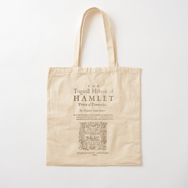 Shakespeare, Hamlet 1603 Bolsa de algodón