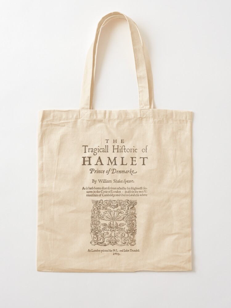 Alternate view of Shakespeare, Hamlet 1603 Tote Bag