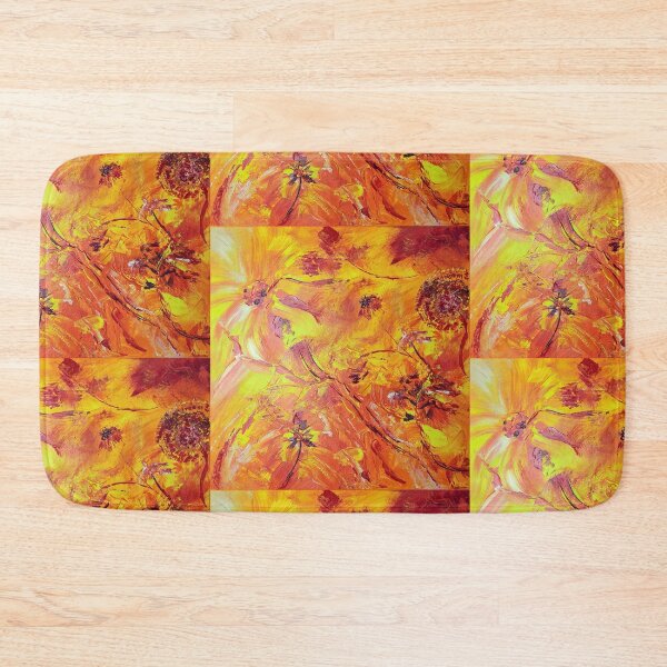 Item preview, Abstract Flowers - yellow red designed and sold by acdlart.
