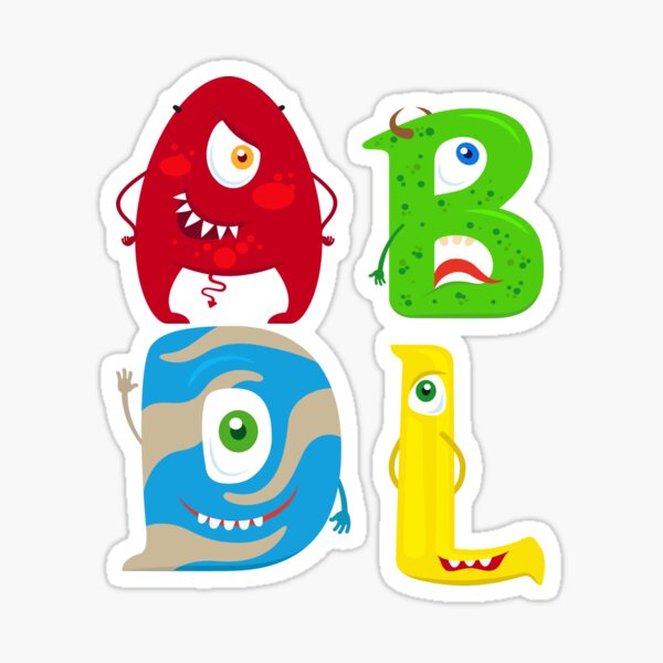 Item preview, ABDL Alphabet Letters ABC Monsters adult baby  designed and sold by vintageday.